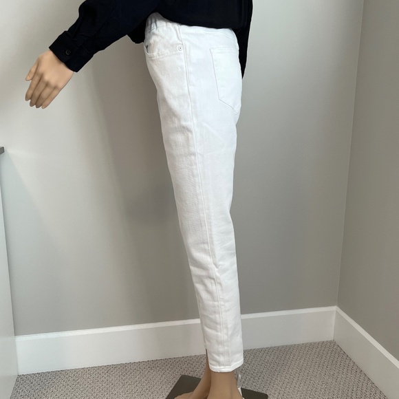 NWT Lands' End High Rise Skinny Jeans in White, Women's Size 6 Petite L28 - Picture 2 of 7